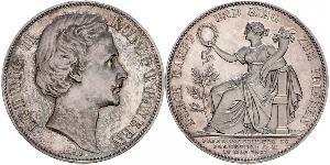 1 Thaler Regno di Baviera (1806 - 1918) Argento Ludovico II di Baviera(1845 – 1886)