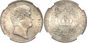 1 Thaler Regno di Baviera (1806 - 1918) Argento Ludovico I di Baviera (re)(1786 – 1868)
