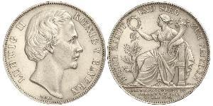 1 Thaler Regno di Baviera (1806 - 1918) Argento Ludovico II di Baviera(1845 – 1886)