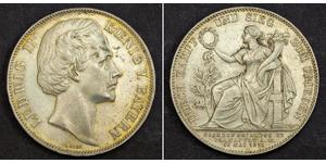 1 Thaler Regno di Baviera (1806 - 1918) Argento Ludovico II di Baviera(1845 – 1886)