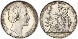1 Thaler Regno di Baviera (1806 - 1918) Argento Ludovico II di Baviera(1845 – 1886)