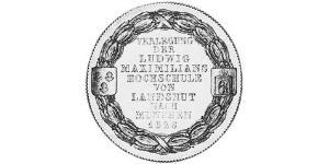 1 Thaler Regno di Baviera (1806 - 1918) Argento Ludovico I di Baviera (re)(1786 – 1868)