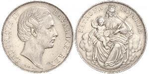 1 Thaler Regno di Baviera (1806 - 1918) Argento Ludovico II di Baviera(1845 – 1886)
