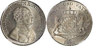 1 Thaler Regno di Baviera (1806 - 1918) Argento 
