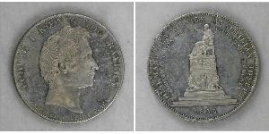1 Thaler Regno di Baviera (1806 - 1918) Argento Ludovico I di Baviera (re)(1786 – 1868)