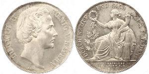 1 Thaler Regno di Baviera (1806 - 1918) Argento Ludovico II di Baviera(1845 – 1886)