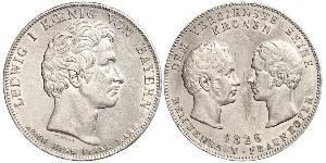 1 Thaler Regno di Baviera (1806 - 1918) Argento 