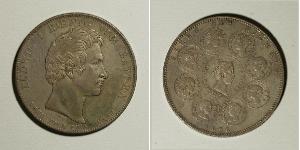 1 Thaler Regno di Baviera (1806 - 1918) Argento Ludovico I di Baviera (re)(1786 – 1868)