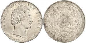 1 Thaler Regno di Baviera (1806 - 1918) Argento Ludovico I di Baviera (re)(1786 – 1868)