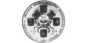 1 Thaler Regno di Baviera (1806 - 1918) Argento Ludovico I di Baviera (re)(1786 – 1868)