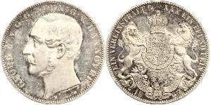 1 Thaler Regno di Hannover (1814 - 1866) Argento Giorgio V di Hannover (1819 - 1878)