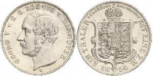 1 Thaler Regno di Hannover (1814 - 1866) Argento Giorgio V di Hannover (1819 - 1878)
