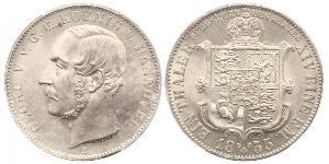 1 Thaler Regno di Hannover (1814 - 1866) Argento Giorgio V di Hannover (1819 - 1878)