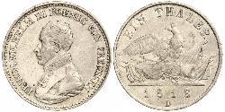 1 Thaler Regno di Prussia (1701-1918) Argento Federico Guglielmo III di Prussia  (1770 -1840)