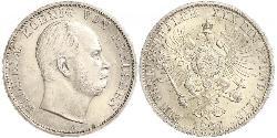 1 Thaler Regno di Prussia (1701-1918) Argento Wilhelm I, German Emperor (1797-1888)