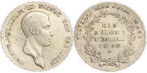 1 Thaler Regno di Prussia (1701-1918) Argento Federico Guglielmo III di Prussia  (1770 -1840)
