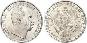 1 Thaler Regno di Prussia (1701-1918) Argento Wilhelm I, German Emperor (1797-1888)