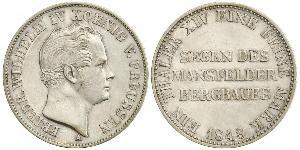 1 Thaler Regno di Prussia (1701-1918) Argento Federico Guglielmo IV di Prussia (1795 - 1861)