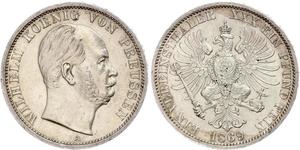 1 Thaler Regno di Prussia (1701-1918) Argento Wilhelm I, German Emperor (1797-1888)