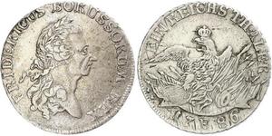 1 Thaler Regno di Prussia (1701-1918) Argento Federico II di Prussia (1712 – 1786)