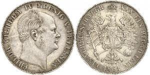 1 Thaler Regno di Prussia (1701-1918) Argento Federico Guglielmo IV di Prussia (1795 - 1861)