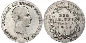 1 Thaler Regno di Prussia (1701-1918) Argento Federico Guglielmo III di Prussia  (1770 -1840)