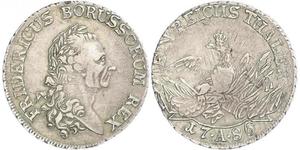 1 Thaler Regno di Prussia (1701-1918) Argento Federico II di Prussia (1712 – 1786)