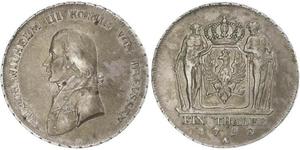 1 Thaler Regno di Prussia (1701-1918) Argento Federico Guglielmo III di Prussia  (1770 -1840)