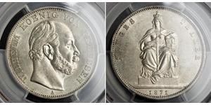 1 Thaler Regno di Prussia (1701-1918) Argento Wilhelm I, German Emperor (1797-1888)