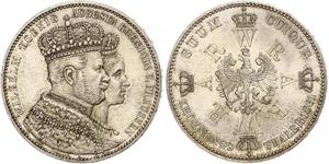 1 Thaler Regno di Prussia (1701-1918) Argento Wilhelm I, German Emperor (1797-1888)