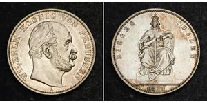 1 Thaler Regno di Prussia (1701-1918) Argento Wilhelm I, German Emperor (1797-1888)