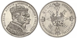 1 Thaler Regno di Prussia (1701-1918) Argento Wilhelm I, German Emperor (1797-1888)