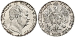 1 Thaler Regno di Prussia (1701-1918) Argento Federico Guglielmo IV di Prussia (1795 - 1861)