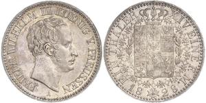 1 Thaler Regno di Prussia (1701-1918) Argento Federico Guglielmo III di Prussia  (1770 -1840)