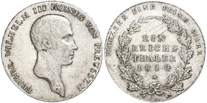 1 Thaler Regno di Prussia (1701-1918) Argento Federico Guglielmo III di Prussia  (1770 -1840)