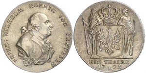 1 Thaler Regno di Prussia (1701-1918) Argento Federico Guglielmo II di Prussia