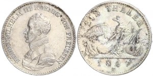 1 Thaler Regno di Prussia (1701-1918) Argento Federico Guglielmo III di Prussia  (1770 -1840)
