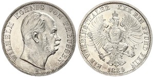 1 Thaler Regno di Prussia (1701-1918) Argento Wilhelm I, German Emperor (1797-1888)