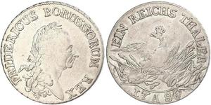 1 Thaler Regno di Prussia (1701-1918) Argento Federico II di Prussia (1712 – 1786)