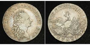 1 Thaler Regno di Prussia (1701-1918) Argento Federico II di Prussia (1712 – 1786)