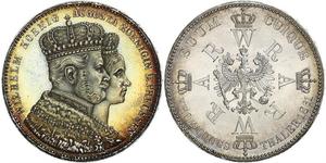 1 Thaler Regno di Prussia (1701-1918) Argento Wilhelm I, German Emperor (1797-1888)