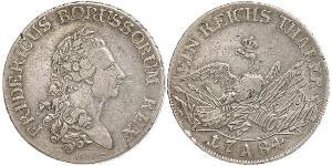 1 Thaler Regno di Prussia (1701-1918) Argento Federico II di Prussia (1712 – 1786)