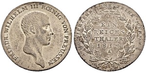 1 Thaler Regno di Prussia (1701-1918) Argento Federico Guglielmo III di Prussia  (1770 -1840)