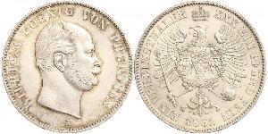 1 Thaler Regno di Prussia (1701-1918) Argento Wilhelm I, German Emperor (1797-1888)