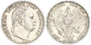 1 Thaler Regno di Prussia (1701-1918) Argento Wilhelm I, German Emperor (1797-1888)