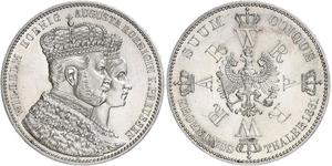 1 Thaler Regno di Prussia (1701-1918) Argento Wilhelm I, German Emperor (1797-1888)
