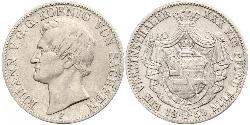 1 Thaler Regno di Sassonia (1806 - 1918) Argento Giovanni di Sassonia