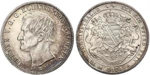 1 Thaler Regno di Sassonia (1806 - 1918) Argento Giovanni di Sassonia