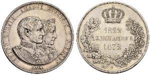 1 Thaler Regno di Sassonia (1806 - 1918) Argento Giovanni di Sassonia