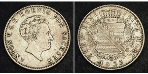 1 Thaler Regno di Sassonia (1806 - 1918) Argento 